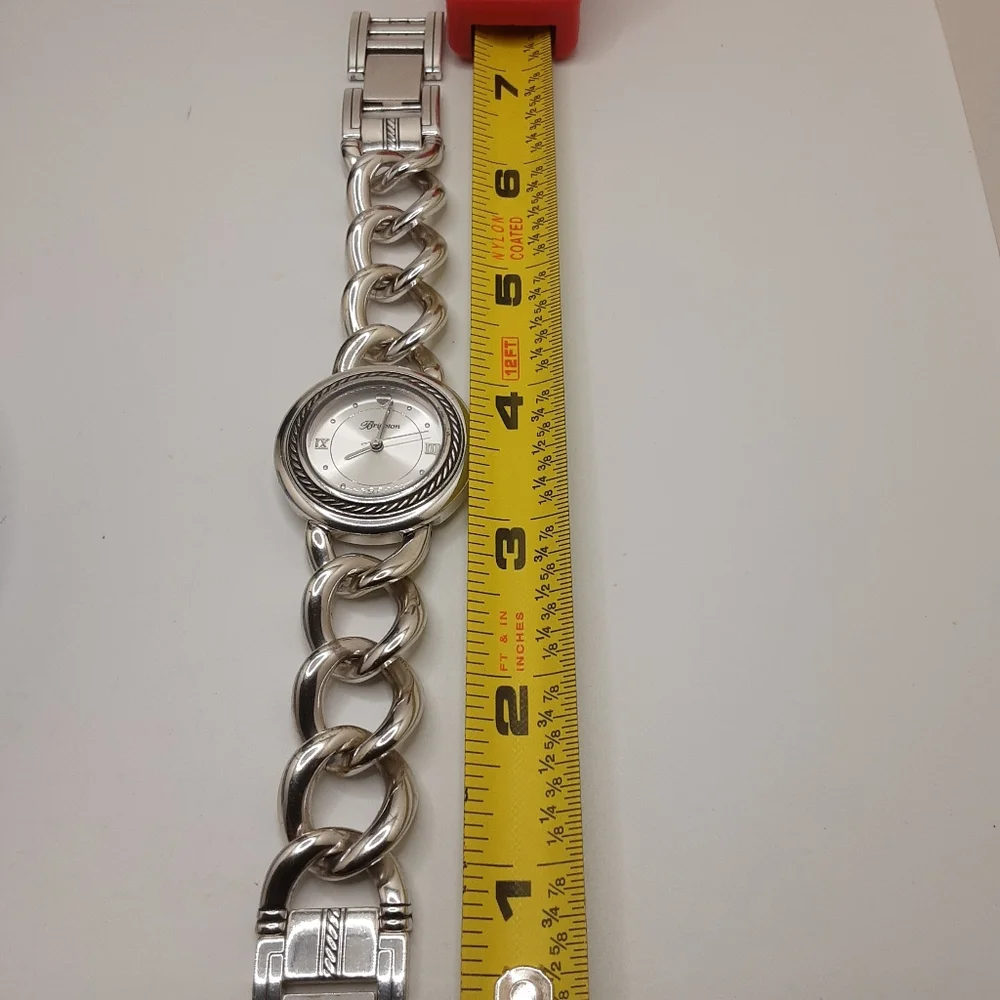 Brighton Modena Silver-plated Watch New Battery - Excellent Used Condition